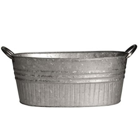 PERFECTPATIO 12 in. Galvanized Tub Planter PE135062